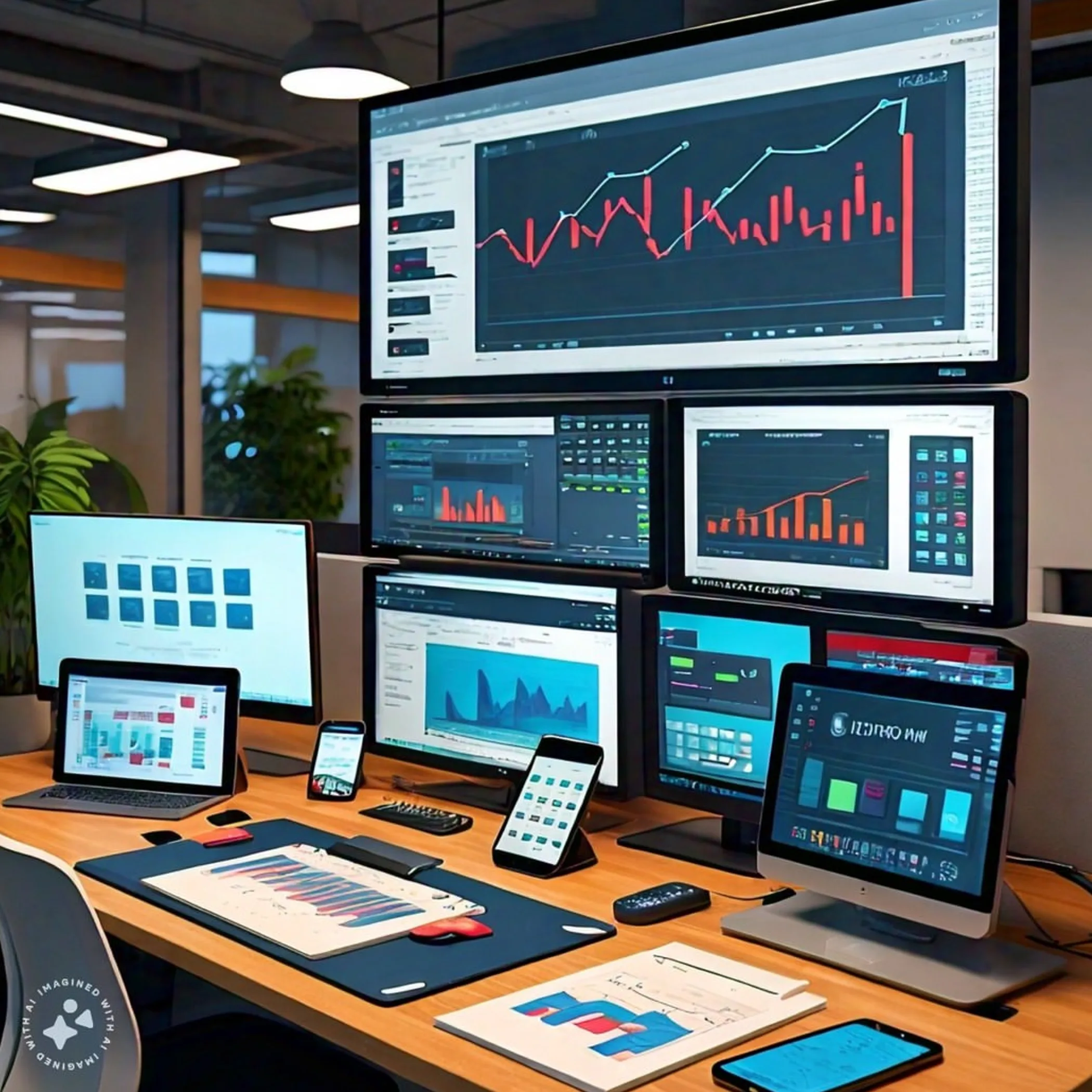 ecommerce analytics dashboard on screen